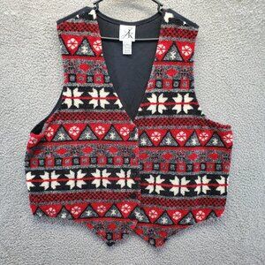 JK America Vintage Winter Fleece Sweater Vest 22/24‎
